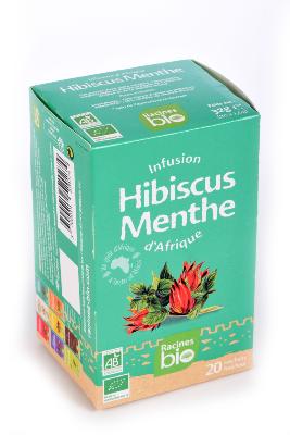 Infusion à l'hibiscus et menthe - Racines bio